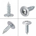 Uxcell Phillips Head Self Tapping Screws 8 X 1 2 Carbon Steel Wood Sheet Metal Screw 100pcs