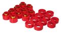 Prothane 7-136 Red Body And Cab Mount Bushing Kit 20 Piece 