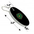 Graphics More Northern Virginia Community College Secondary Logo Floating Keychain Oval Foam Fishing Boat Buoy Key Float