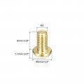 Uxcell Brass Machine Screws M3x6mm Phillips Pan Head Fastener Bolts For Furniture Office Equipment Electronics 60pcs