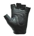 Biker Fingerless Leather Gloves With Orange Flames Size 2xl 2x Xx-large 