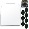 Towing Mirror Glass For Chevy Gmc C1500 K00 Suburban Tahoe Yukon Left Side Upper Flat Manual Adjustment Non Heated 17 5 X 19 5 