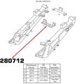 Motoframe New Suzuki Subframe Seat Rail Bridge Part 41770-29g00 Fits 04-05 Gsxr600 750 
