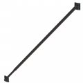 Black Steel Adjustable Gate Brace Kit For Vinyl And Wood Includes Fasteners Nw6132-bk 