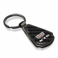 Ipick Image For Cadillac Xt6 Real Black Carbon Fiber Gunmetal Teardrop Key Chain Keychain Official Licensed