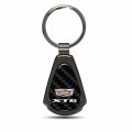 Ipick Image For Cadillac Xt6 Real Black Carbon Fiber Gunmetal Teardrop Key Chain Keychain Official Licensed