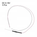 Uxcell 5pcs Prewired 0805 Red Surface Mounted Devices Led Light Emitting Diode Dc 6-18v Micro Wired Soldered Mini Lights With