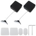 Retractable Remote Control Leash Locks 2 Pack 6 56 Ft Cable For Tv Remotes And Gaming Controllers Security Tether With Adhesive