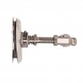 Acouto Boat Cam Latch Marine 316 Stainless Steel Flush Pull Hatch Lift Adjustable Floor Buckle With Back Plate Mirror Polished