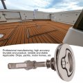 Acouto Boat Cam Latch Marine 316 Stainless Steel Flush Pull Hatch Lift Adjustable Floor Buckle With Back Plate Mirror Polished