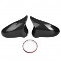 Qiilu Carbon Fiber Mirror Caps Exterior Rear View Housing Door Wing Cover Cap Add-on Covers Fit For M2 M3 M4 F87 F80 F82