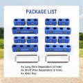 Jdmspeed Engine Spark Plug Wire Separator Divider 8mm 9mm 10mm Blue 12pcs Replacement For 8 Cylinder Vehicles Racing Car