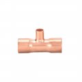 Uxcell 1 2-inch X 4-inch Copper Reducing Tee Pressure Pipe Fitting Conector For Plumbing Supply And Refrigeration 2pcs