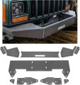 Diy Front Bumper Bare Metal Kit For 1984-2001 Jeep Cherokee Xj Unpainted Winch Mount Plate 