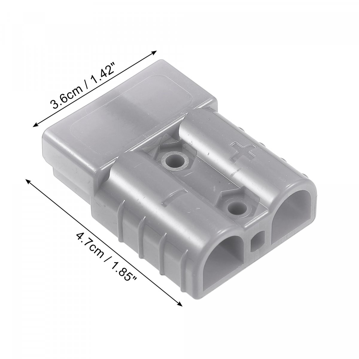 2 Set 50a Battery Quick Connector Kit Car Trailer Plug Connect Disconnect Gray