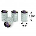 Purple Baby Dragon Valve Stem Caps For Tire Rim Wheel Aluminum