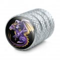 Purple Baby Dragon Valve Stem Caps For Tire Rim Wheels Aluminum Schrader Type Air Covers 4 Piece Set 0 55 In Height