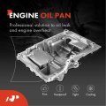 A-premium Engine Oil Pan Sump With Drain Plug Compatible Ford Escape 2005-2008 Focus 2003-2007 Mazda 6 2003-2005 Tribute L4 2