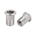 M8 304 Stainless Steel Rivet Nuts Flat Head Insert 10 Pcs 
