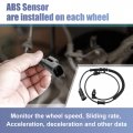 X Autohaux 1pcs Front Left Right Abs Wheel Speed Sensor For Ram 1500 2011-2012 Dodge 2009-2010 Als2246 5s13330 2abs2434 Ab1095