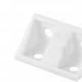 Uxcell Plastic Corner Braces Shelf Cabinet Door 90 Degree 4 Holes Angle Brackets With Cover Cap White Pack Of 100