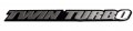 Twin Turbo Aluminum Emblem Badge