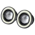30w Rgb Led Fog Light With Cob Halo Ring Super Bright Lamp For Car Truck Universally Fit Circular 3 5 Inches 