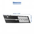 X Autohaux Pair Front Fog Light Grille Bumper Grill Cover For Bmw F10 F11 528i 535i 2011-2013 51117200699 51117200700