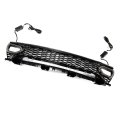 Front Upper Bumper Grille For Dodge Charger 2015-2023 Kidney Grill With Light Black