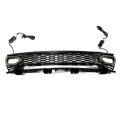 Front Upper Bumper Grille For Dodge Charger 2015-2023 Kidney Grill With Light Black 