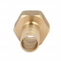 Uxcell 1 2pt Female Thread 12mm Hose Barb Brass Tubing Coupler Connector Fitting 2pcs