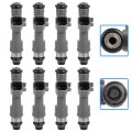 8 Holes Fuel Injector Kits For 2011 2013 Ford E 150 And 250 4g2273 Metal Composite Plastic Injectors Black 