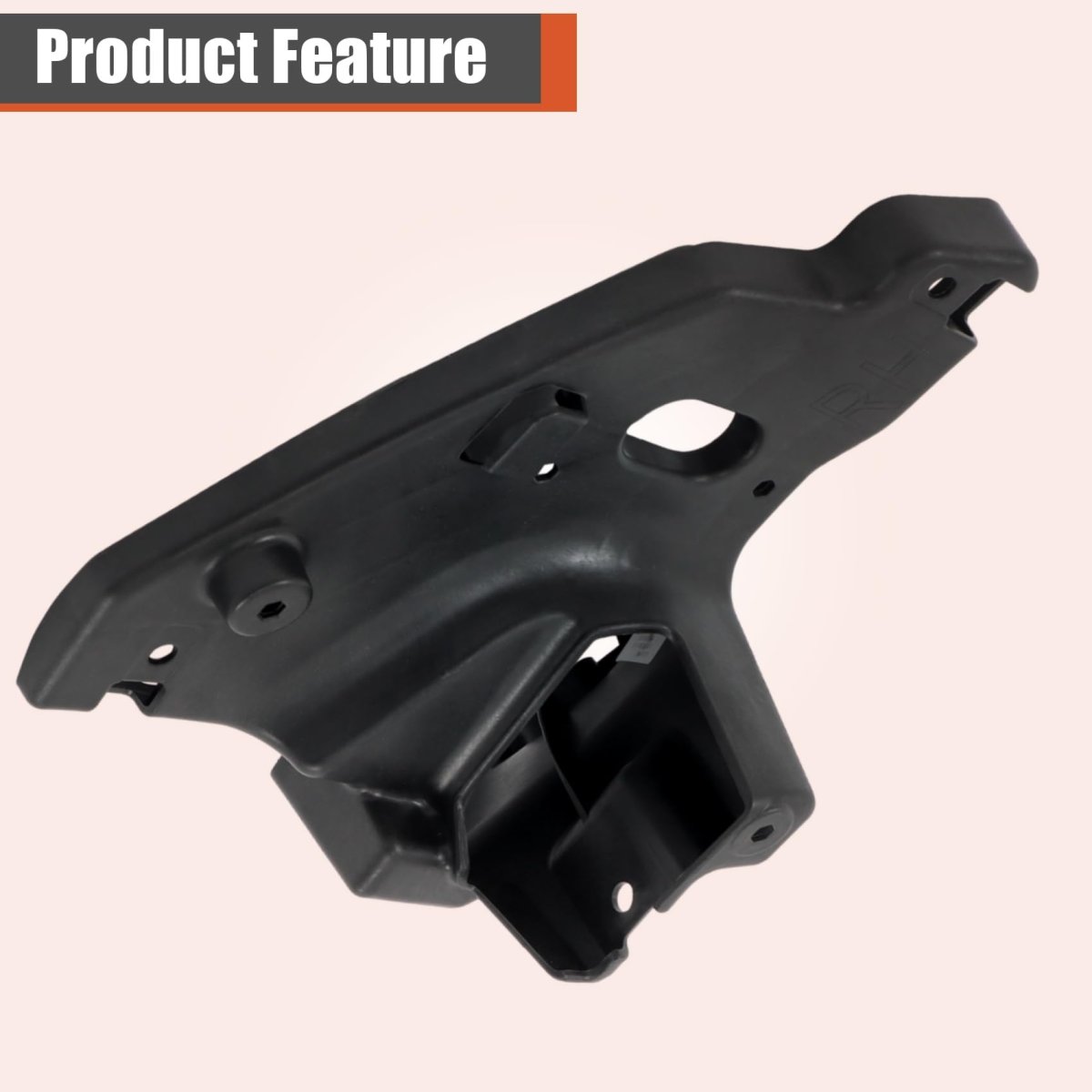 Plastics Front Outer Bumper Bracket Right Passenger Side Black Replacement For Escalade 2021-2024 84286905