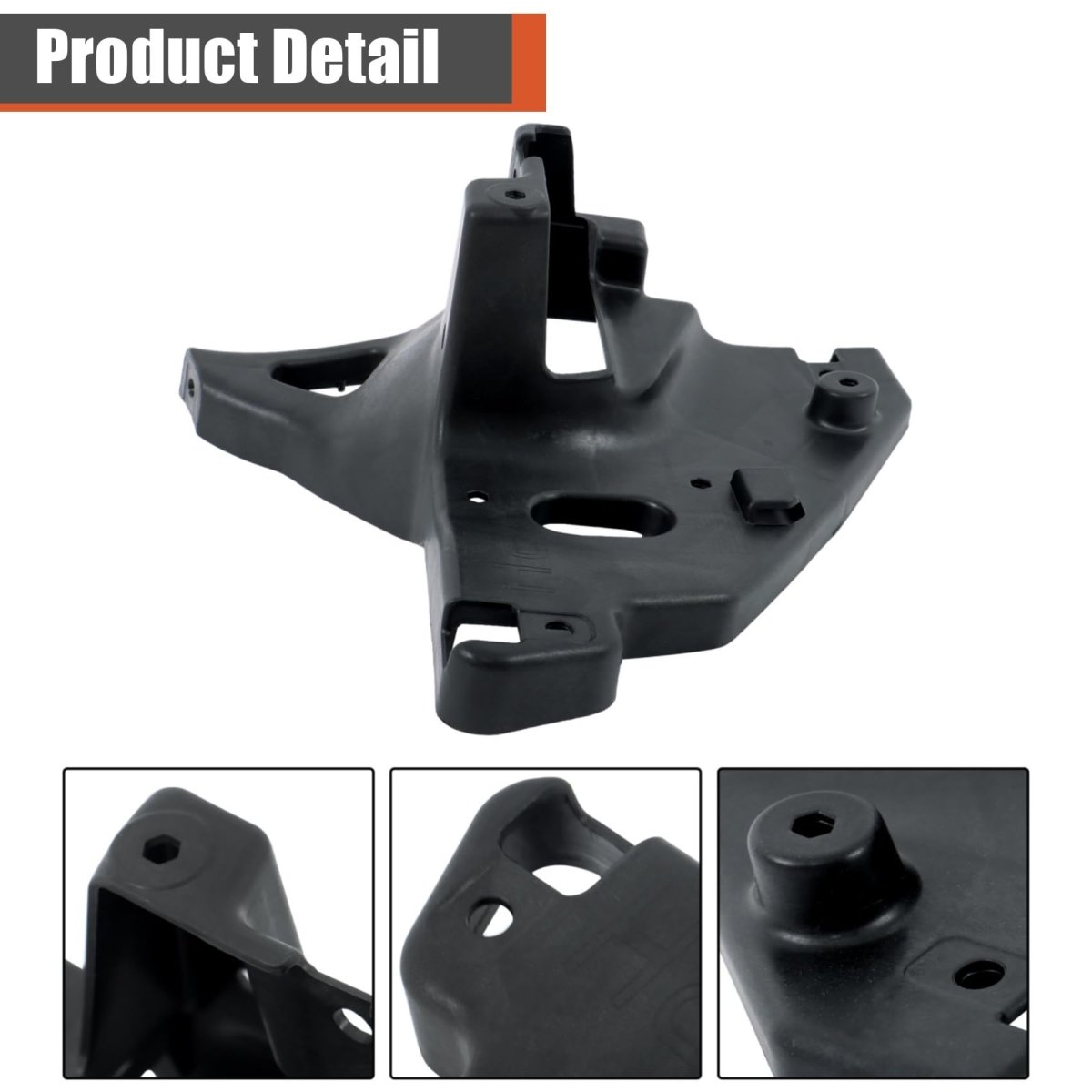 Plastics Front Outer Bumper Bracket Right Passenger Side Black Replacement For Escalade 2021-2024 84286905