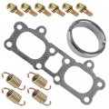 Muffler Gasket Seal Spring Kit For Polaris Rzr Xp 1000 And 4 20 Includes Exhaust 4 Springs 6 Bolts