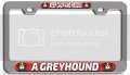 Keep Calm And Rescue A Greyhound 3d Metal License Plate Frame Heavy Duty Steel Tag Holder For Auto Suv Truck Universal Fit 12 X 