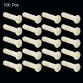 Uxcell M4x20mm Threaded Nylon Screws Phillips Cross Flat Head Machine Bolts 100pcs