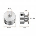 Harfington Single Groove Pulley 5mm Fixed Bore 20mm Outer Diameter Aluminum Alloy With Hex Wrench For Drilling Machine 6mm Pu
