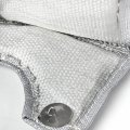 Pack Of 2 T4 Stainless Steel Knitted Mesh Turbocharger Heat Shield Wrap Blanket Silver