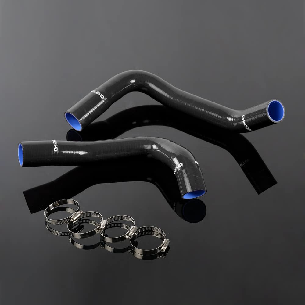 Coolant Silicone Radiator Hose Kit For 1970-1987 Pontiac Firebird Grand Prix Black