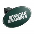 Mighigan State Spartan Grandma Oval Tow Trailer Hitch Cover Plug Insert