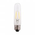 Creative Hobbies Clear 1 5w Led T10 Tubular Light Bulb Nickel Plated E26 Medium Base 25 Watt Equivalent 4 Pack