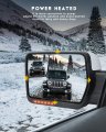 Ocpty Towing Mirrors Power Heated Left Driver Right Passenger Side Tow Fit For 2004-2014 F150 1997-1999ford For F-250 With Turn