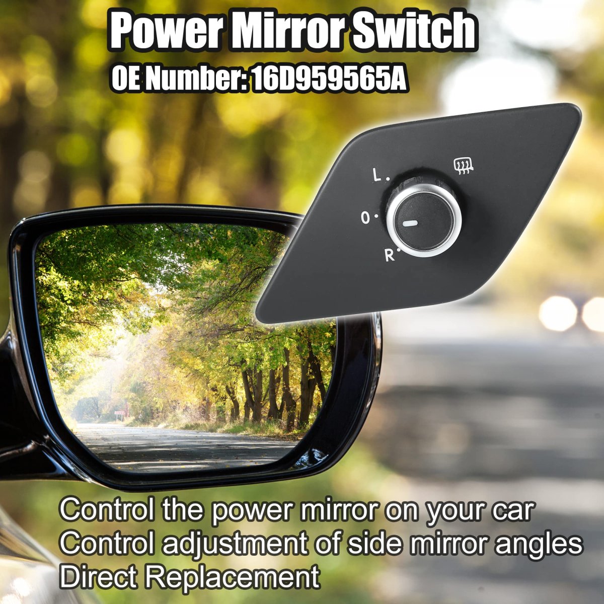 Power Rear View Mirror Switch Remote Control 16d959565a For Volkswagen Jetta 2011-2013