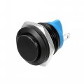 16 Mm Car Waterproof Push Button Switch Metal Round Start Spst 1no Ac 250v Black 