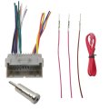 Car Radio Wiring Harness W Antenna Adapter-aftermarket Stereo Cd Receiver Wire Cable Aerial Connector Plug Replacement For 