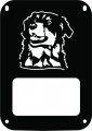 Jeeptails Australian Shepherd Dog Tail Lamp Light Covers For Jeep Jk Wrangler Black Set Of 2 