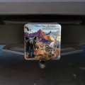 Zion National Park Utah Ut Animals Cougar Bear Deer Raccoons Tow Trailer Hitch Cover Plug Insert