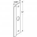 Defender Security U 9507 Latch Shield 2-5 8 In X 12 Gray Single Pack