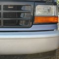 Ecotric Headlights Headlamps Trim Bezel Black Compatible With 1992-1997 F250 F350 F450 Truck 1992-1996 Bronco F150 Pickup